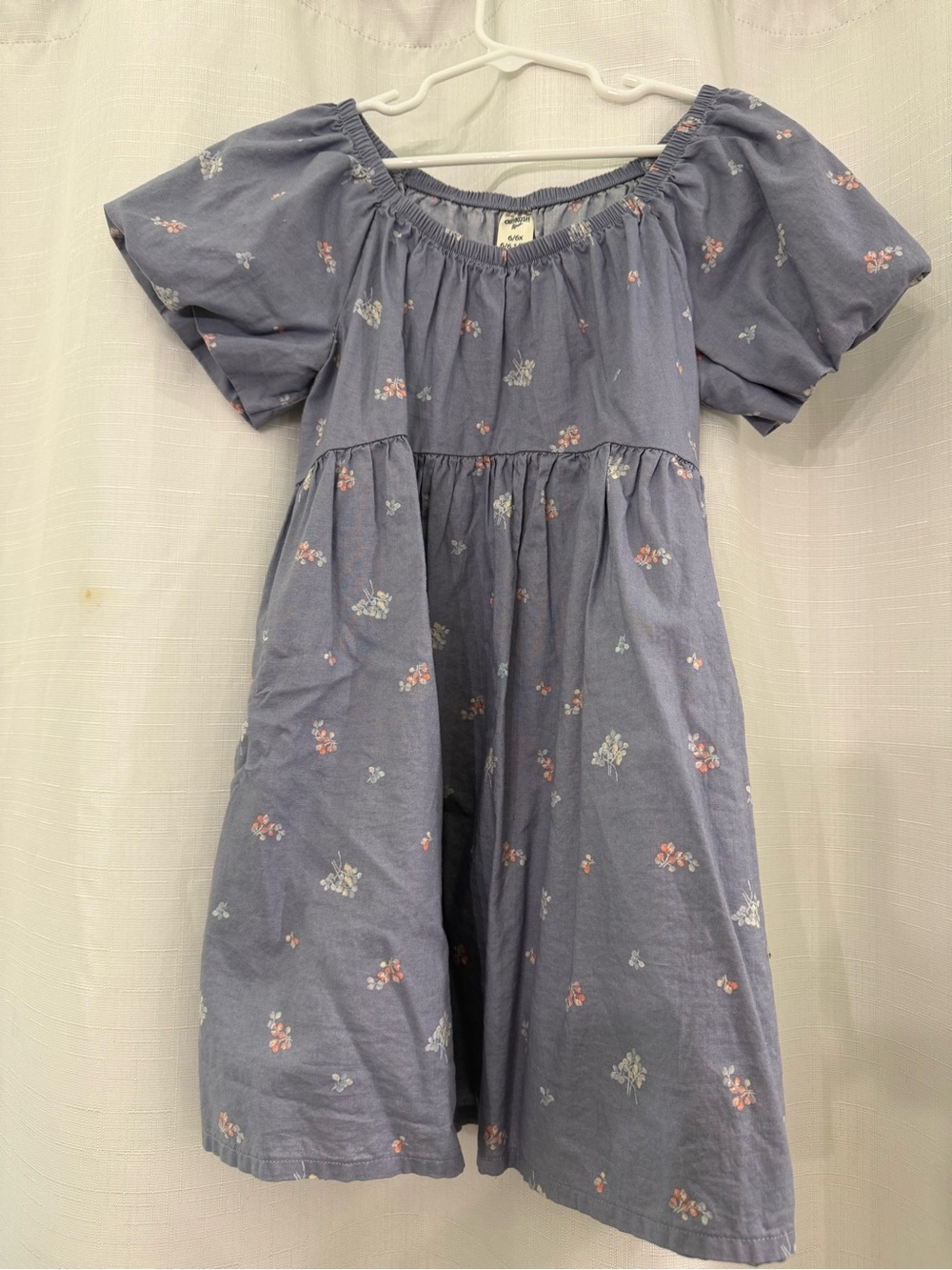OshKosh B'gosh Blue Floral Casual Girls Dress